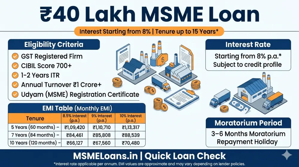40-lakh-msme-loan-eligibility-interest-rate-emi