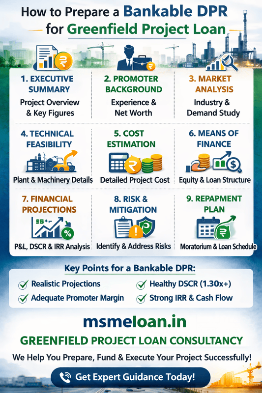 bankable dpr for greenfield project in india