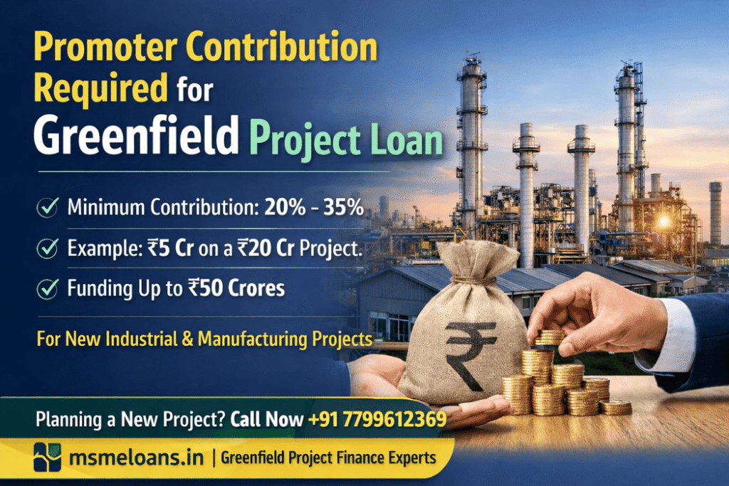 promoter contribution for greenfield projects in india