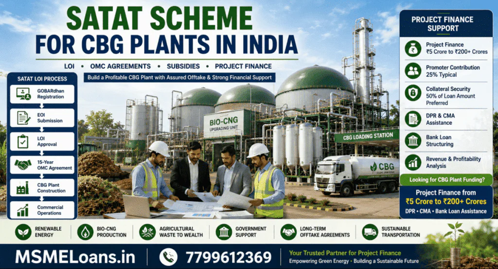SATAT Scheme for CBG Plants in India 2026